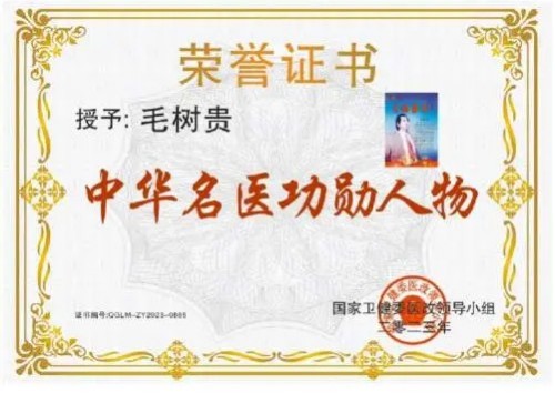 旷世神医·国家功勋·国医泰斗·救世活人毛树贵