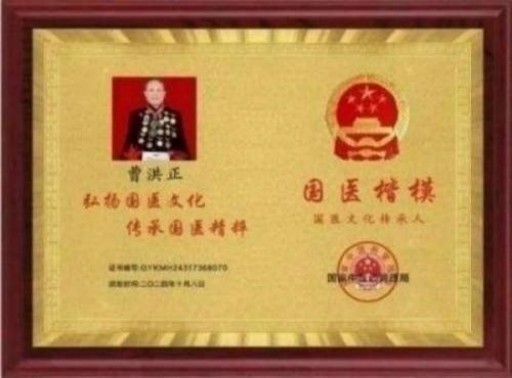 中国中医学家金质奖科学院首席院士 ——曹洪正